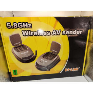5.8 GHz Wireless AV Sender-RF-Link-AVS-5811-Digital Media Streamer-New-Set of 2